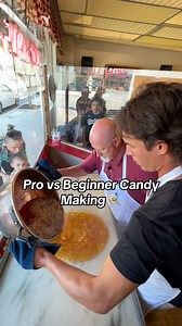 2.1M views · 65K reactions | PRO vs Beginner Candy Making with Coach RAC  | Logan's Candies | Facebook