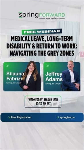 Medical Leave, Long-Term Disability & Return to Work