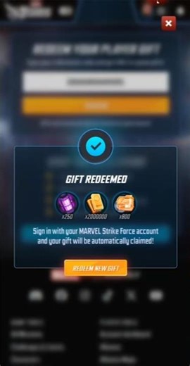 MSF promo gift code 104 - Marvel Strike Force ‪@if2pgames‬