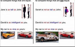 As引导的对比用法详解Comparing things with AS  English grammar class