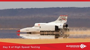 Bloodhound LSR sucessfully completed run profile one on Friday 25th October. The profile involved a static engine test, followed by a very slow speed (max 100 mph) check of the steering and brakes. | The Bloodhound Project