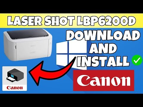 How To Download & Install Canon LASER SHOT LBP6200d Printer Driver in Windows 7,8,10,11