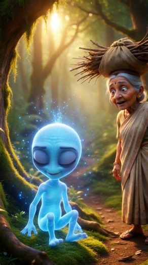 दादी और रहस्यमयी एलियन की दुनिया #alienstory #hindistory #magicalstory