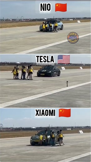🔥 "NIO vs Tesla vs Xiaomi – AEB Test Shocked Everyone! 🚨🛑"