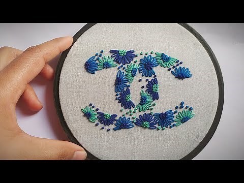 DIY : CHANEL floral logo Embroidery - Let's Explore