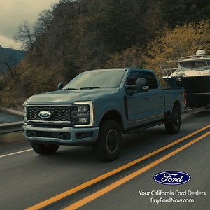 From jobsite to campsite, the #FordF150 Super Duty can handle California’s toughest workdays and wildest weekends. 💪 Tow up to 13,500 lbs of gear — from work trailers to boats and ATVs — with confidence. And with smart tech like Pro Trailer Backup Assist and Trailer Sway Control, getting there is as smooth as the ride itself. Head to your local #CaliforniaFord dealer to upgrade your truck to the #SuperDuty today! | Your California Ford