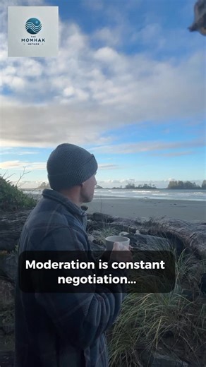 Moderation keeps the argument alive. Abstinence is a one and done decision. #MomhakMethod #Sobriety #Abstinence #RecoveryMindset #AlcoholFree NervousSystem Discipline | The Momhak Method