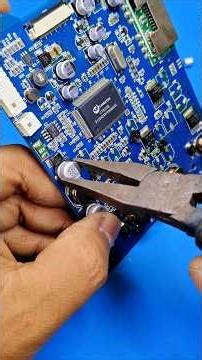 how to quickly remove a capacitor before replacing it #capacitor #remove #pcb #tips