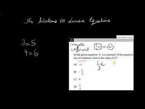 No solutions to linear equations SAT-example questions