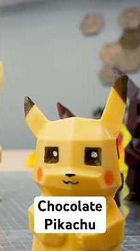 I made a chocolate Pikachu using 3D printing and vacuum forming!