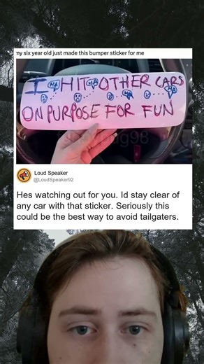 Ultimate Anti Tailgating Strategy Kids Savage Bumper Sticker