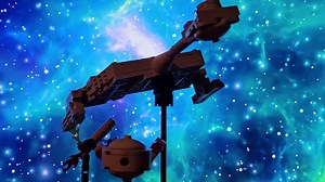 Complete rebuild of my old Klingon D7 more in scale with my other ships. loses some detail but fits in better now. Here she is blowing apart a Deadelus class ship. Both ships are MOC #startrek #lego #MOC #klingon #startrektos