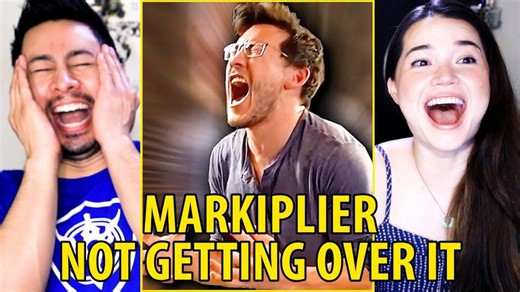 Markiplier | Not Getting Over It (rage Compilation) | Redhood | Reaction | Jaby Koay & Achara