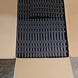 9 Pack Plastic Interlocking Deck Tiles, Patio Deck Tiles Waterproof Outdoor Flooring 12" x 12"All Weather Uses for Porch Poolside Balcony Backyard Pathway, Charcoal Gray