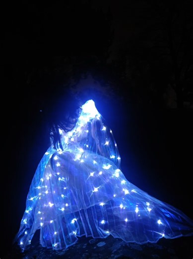 Now you've seen a goth woman with light wings #goth #fashion #makeup #wings #fyp