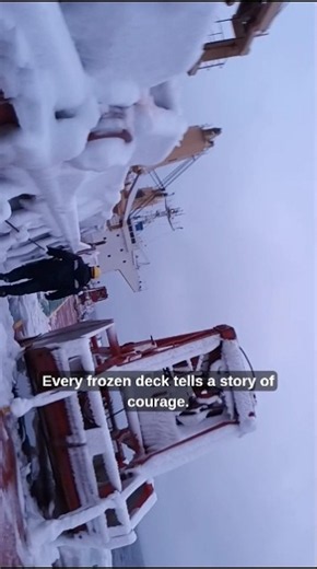 This Frozen Ship Deck Hides a Story No One Sees... ❄️🚢 #ytshorts