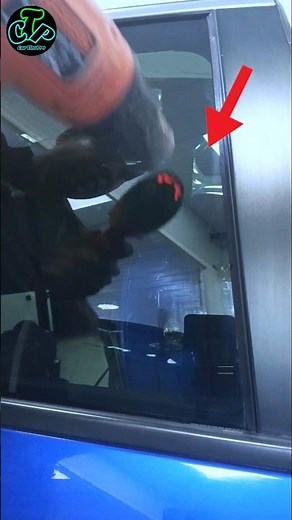 Remove Bubbles from Car Window Tint Like a Pro 👇 | Easy Fix Tutorial #shorts