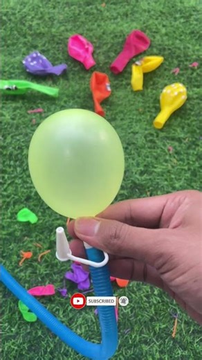 BLOWING AND POPPING BALLOONS YELLOW MANUAL PUMP 3 #ASMRBALLOONS #balloon #poppballons