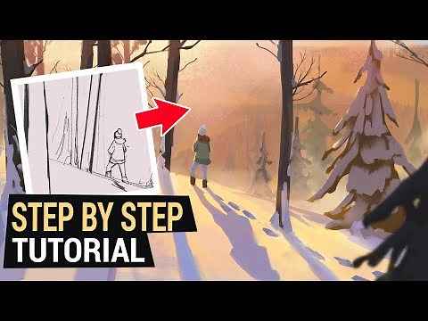 Digital Painting Tutorial! How to Paint Fast!