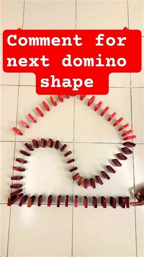 RX Shape Domino Chain Reaction | Clean & Smooth #Shorts