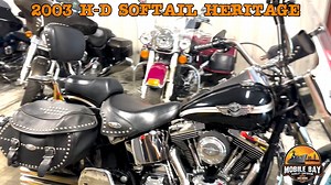1.3K views · 11 reactions | Check out this 2003 Heritage Softail 100th Anniversary edition! ️ Celebrate a century of Harley-Davidson legacy with this classic, featuring timeless styling, comfortable cruising, and commemorative details that make it a true collector's piece. ️✨ Don't miss your chance to own a part of Harley history!  | Mobile Bay Harley-Davidson | Facebook