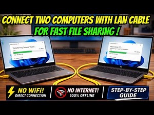 How to Connect Two Computers with a LAN Cable for Fast File Sharing (No Internet Required)