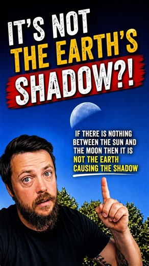 The Earth is not causing the shadow on the Moon?! #mystery #creey #scary