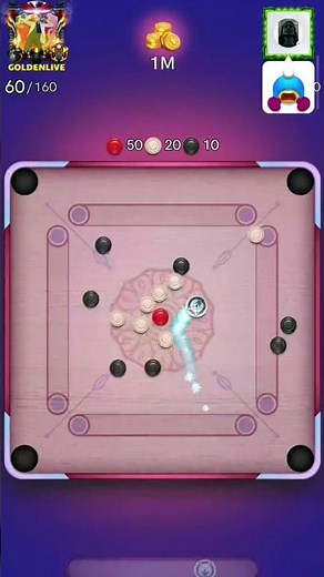 carrom pool gameplay #carromshortvideo #carrompool #carrompoolhack #viralshorts
