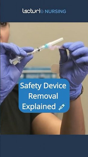 Removing Needle Safety Devices 💉 #InjectionTips #NursingSkills #nclex