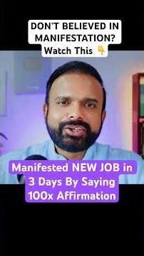 Repeat This 100 Times For a Job Offer ⚡️ #jobmanifestation #lawofattraction #shorts