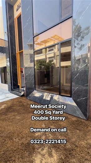 🏡 Double Storey Bungalow for Sale in Meerut Cooperative Society, Scheme 33 – Karachi 🌇 Discover your dream home in this 400 sq. yard double-storey bungalow, featuring elegant architecture, spacious bedrooms, modern kitchen, and stylish interiors. Perfect blend of comfort and luxury in a peaceful, secure community! ✨ 📍 Meerut Cooperative Society – Prime Location, Easy Access to Main Roads 💎 Double Storey | Car Parking | Wide Street | Modern Design | Family-Friendly Environment 📞 For Details: