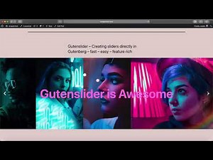 Creating Sliders in seconds with Gutenslider - The last WordPress slider block you ever need.
