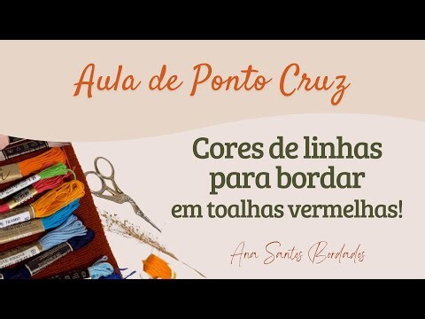 Best thread colors for cross-stitching a red towel!