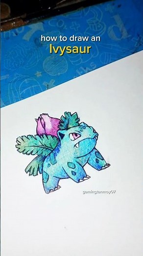 How to draw an Ivysaur