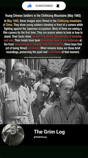 1945 China: Young Soldiers(Rare Archive)