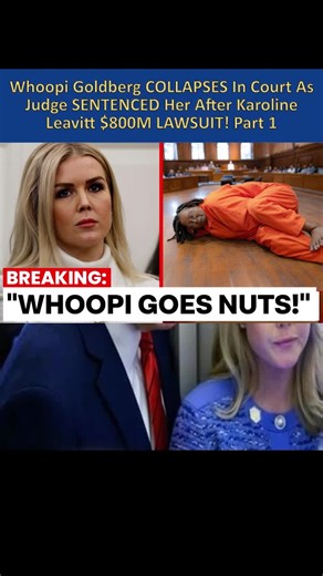 Whoopi Goldberg COLLAPSES In Court As Judge SENTENCED Her After Karoline Leavitt $800M LAWSUIT! Part 1#usanews #celebrity #theview #karoline #whoopigolberg