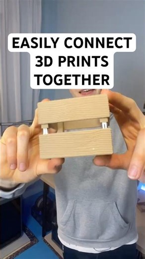 How to connect 3D printed parts together😅 #3dprinting #3dprinted #3dprinterupgrade #3ddruck