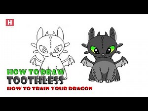 How to Draw Toothless | in MS Paint | How to Train Your Dragon | Toothless