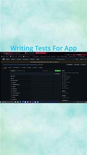 Writing Tests for Application
