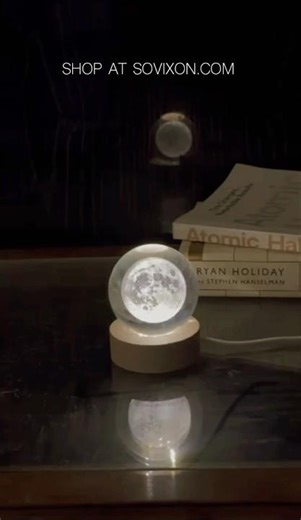 Glass Moon Lamp That Transforms Your Room 🌙✨