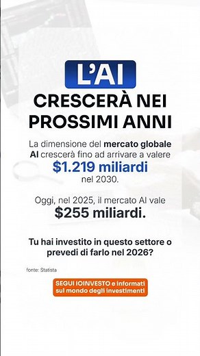 1.219 miliardi di dollari. Ecco il valore previsto del settore AI nel 2030🤑 Secondo te è una bolla?