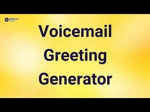 Voicemail Greeting Generator