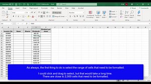 E1 LTA T2 Format Cells