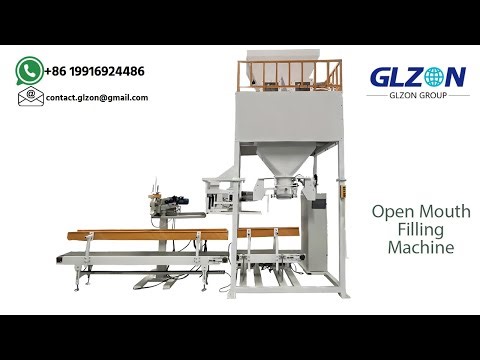 Open Mouth Bag Filling Machine for Gypsum Powder | Compost Bagger - Filling and Sealing System