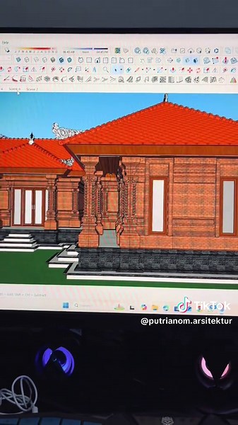 3D Modeling Balinese House Using Bata Press Material