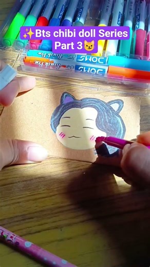 Turning BTS Suga Into a Chibi Doll 💜 | BTS Doll Series Part 3 #bts #suga #shorts