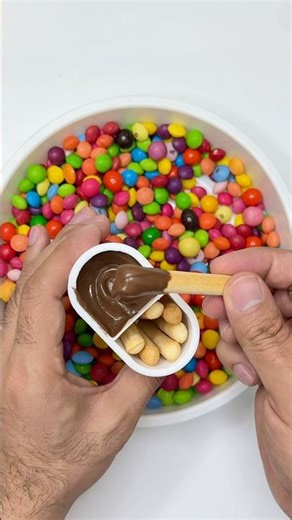 Satisfying Candy Mix with Chocolate Dip 🍫 Rainbow Candy ASMR #asmr #candy #candyopening#satisfying