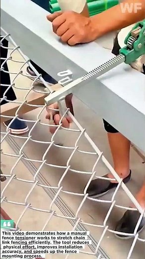 Smart Fence Tensioning Tool | Easy and Fast Chain Link Fence Installation