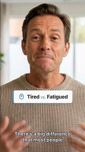 Why You’re Always Tired 🔋 (Tired vs Fatigue Explained) #Tired #Fatigue