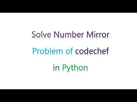 Number mirror | Codechef | Python